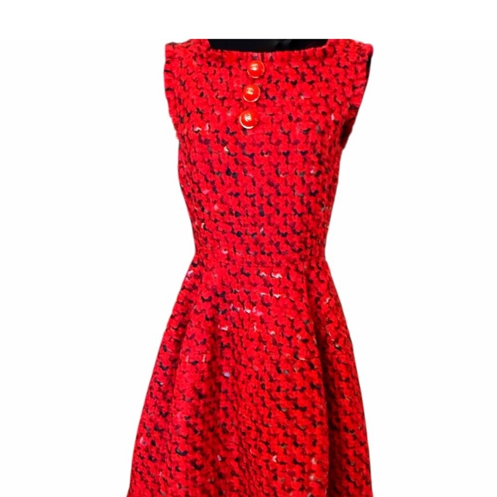 ❤️Authentic CHANEL Red Tweed Dress